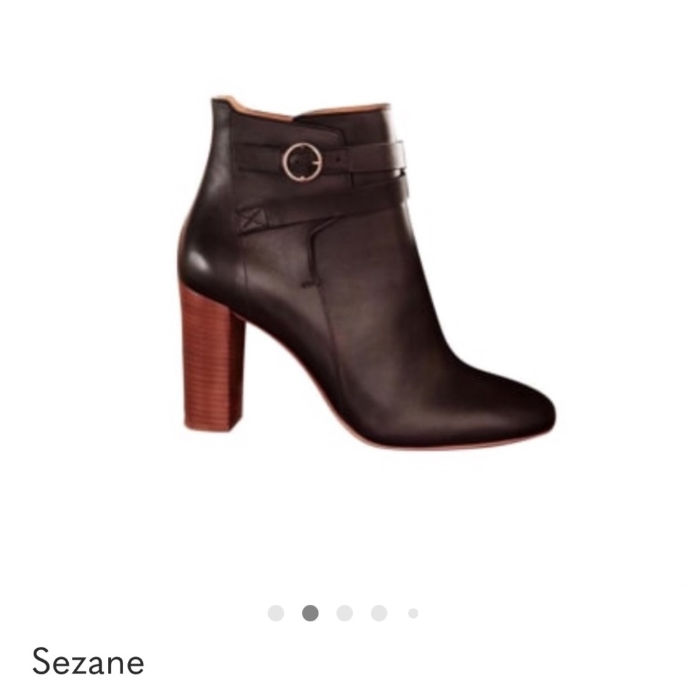 Sézane Black High Jonas Ankle Boots 6